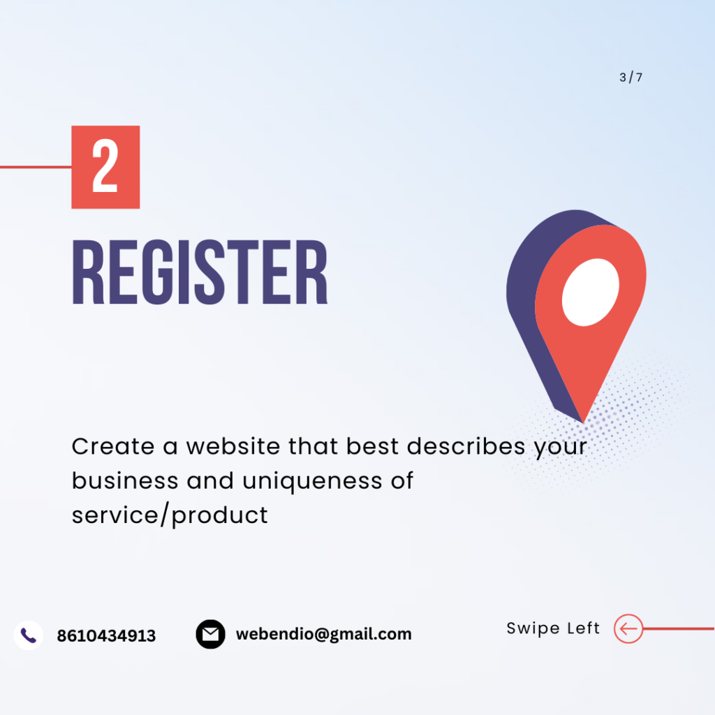 2. Register Your Digital Footprint with an Impressive Website: